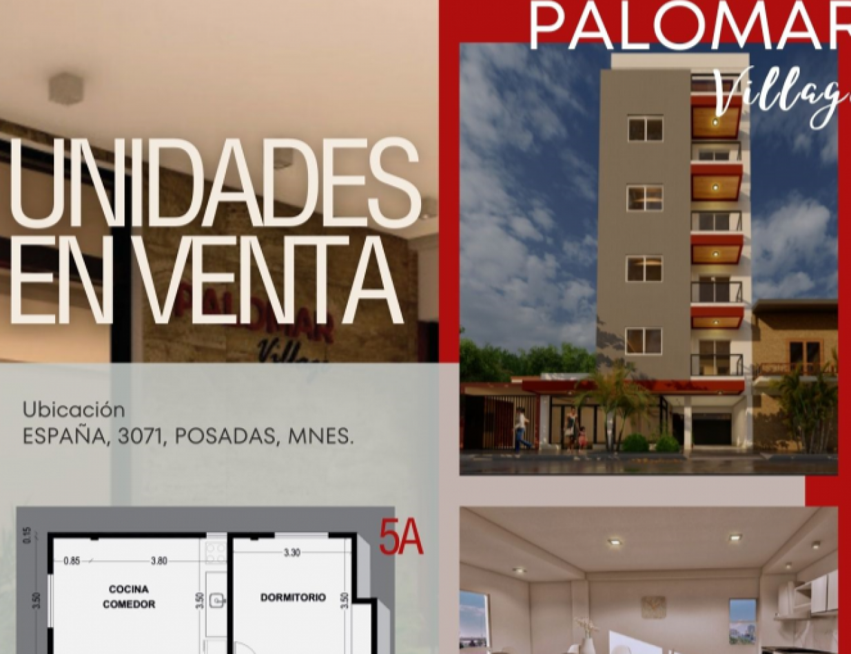 DEPARTAMENTO EN VENTA PALOMAR VILLAGE 1 DOR