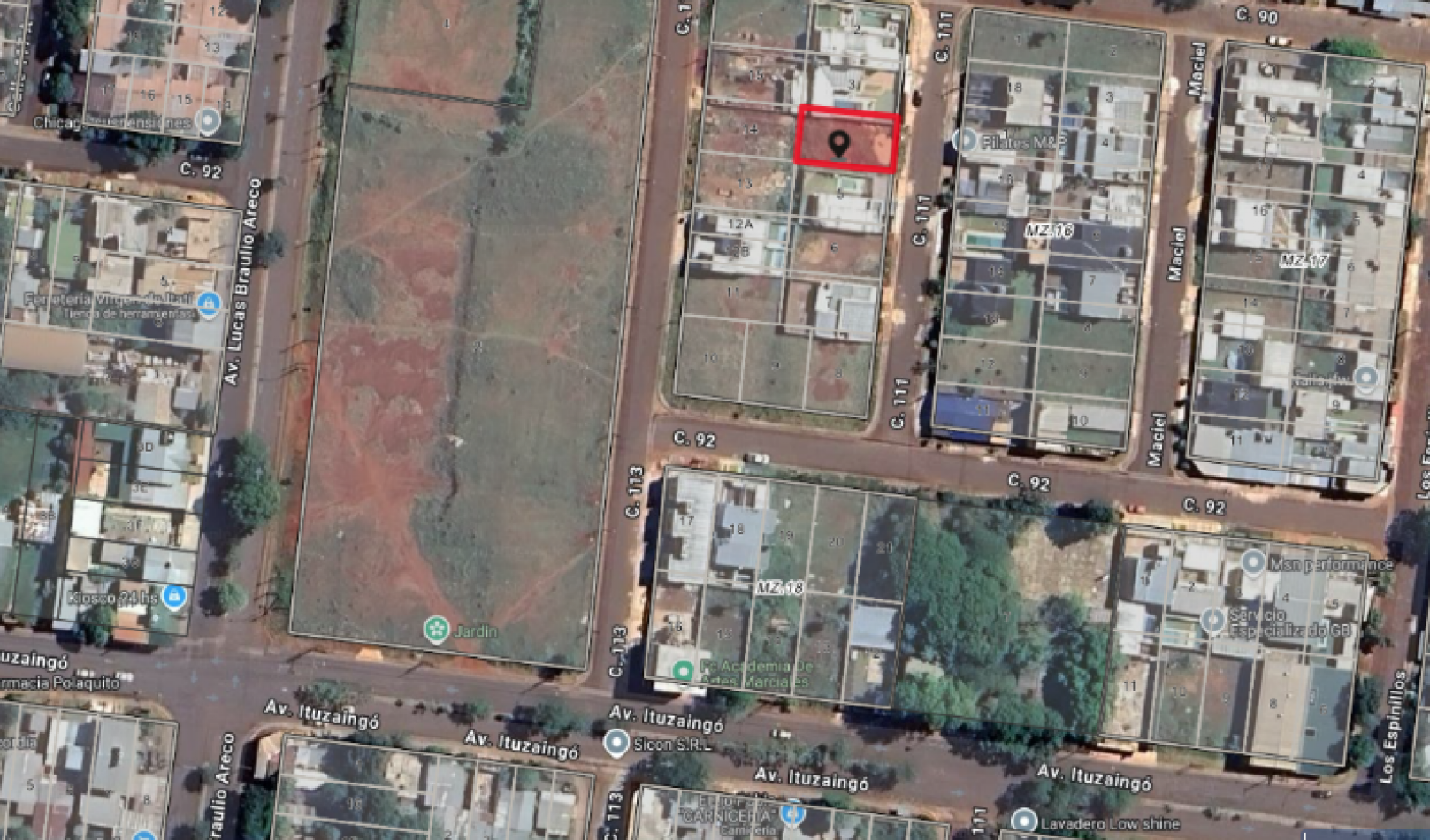 TERRENO EN VENTA Z/AV. BRAULIO ARECO(115) Y AV. ITUZAINGO
