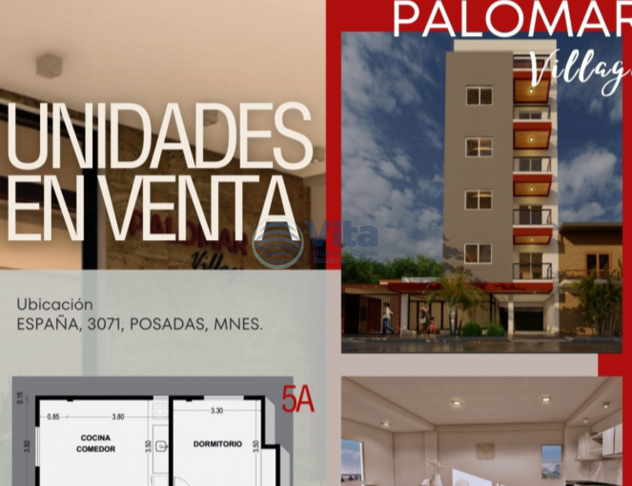 DEPARTAMENTO EN VENTA PALOMAR VILLAGE 1 DOR