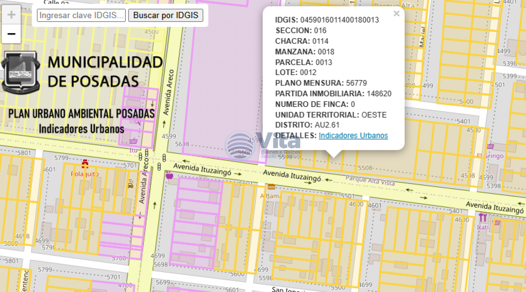 TERRENO EN VENTA Z/AV. ITUZAINGO Y AV. BRAULIO ARECO (115)