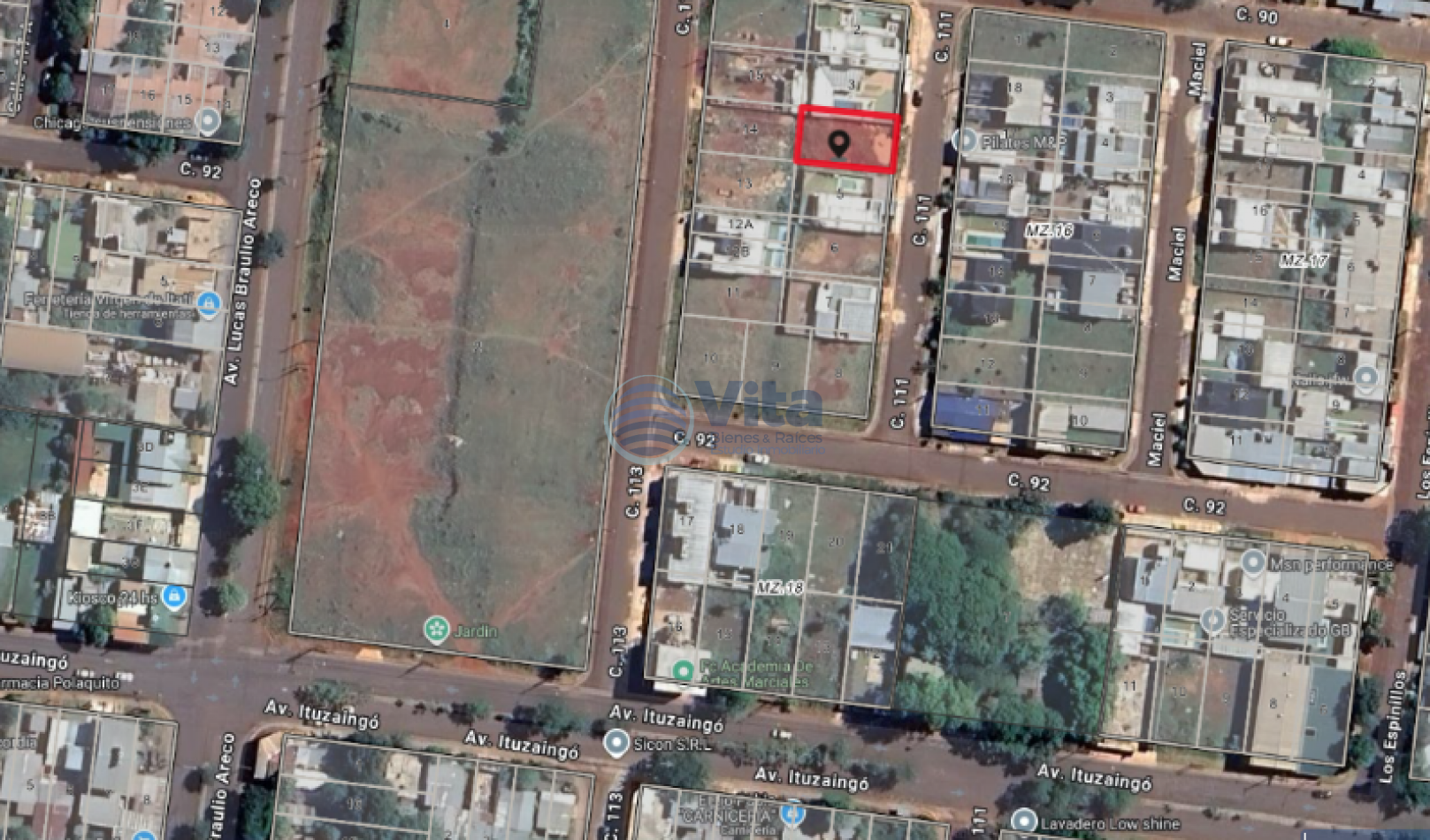 TERRENO EN VENTA Z/AV. BRAULIO ARECO(115) Y AV. ITUZAINGO