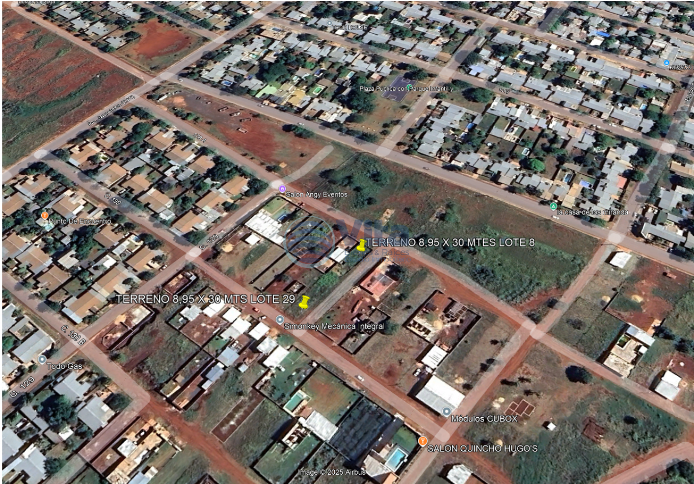 TERRENO EN  VENTA (2) LOTES EN ITAEMBE MINI