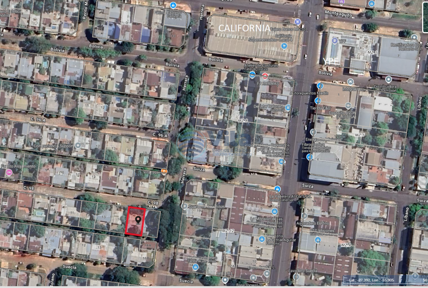 TERRENO EN VENTA AV. URUGUAY Y MONTEAGUDO--B° 25 DE MAYO 