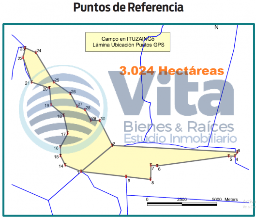 CAMPO EN VENTA 3024 HECTAREAS EN ITUZAINGO CORRIENTES