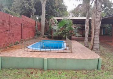 VENTA TERRENO CON QUINCHO Y PILETA  FRENTE AL CLUB EDUCACION- POSADAS